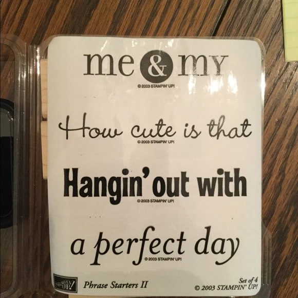 Phrase Starter II 2003 rubber stamp set EUC - Picture 1 of 2